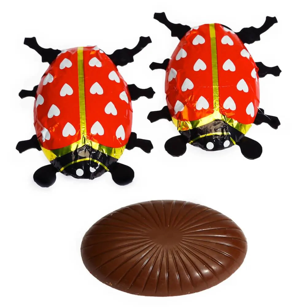 Foiled Milk Chocolate Lady Bugs: 36-Piece Display