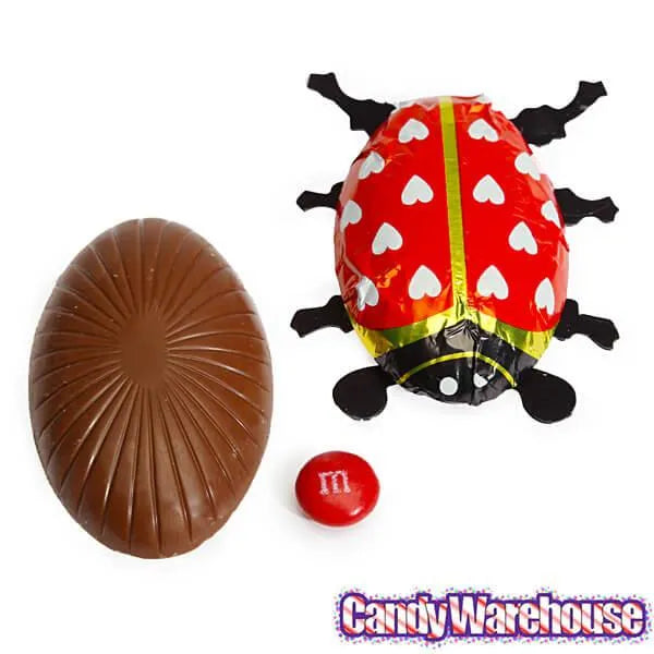 Foiled Milk Chocolate Lady Bugs: 36-Piece Display