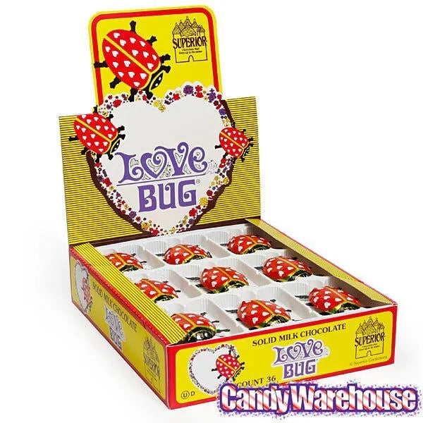 Foiled Milk Chocolate Lady Bugs: 36-Piece Display