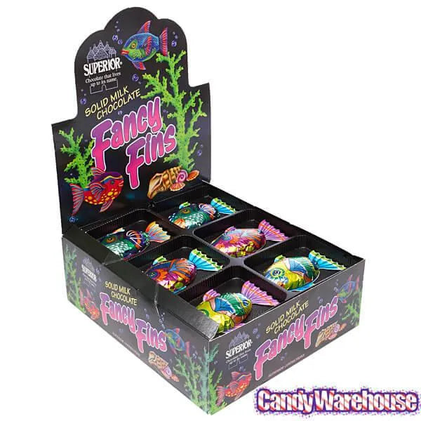 Foiled Milk Chocolate Tropical Fish: 36-Piece Display