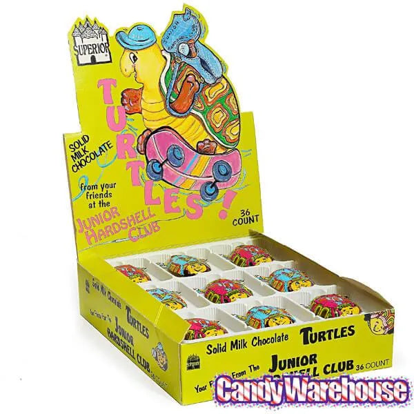 Foiled Milk Chocolate Turtles: 36-Piece Display