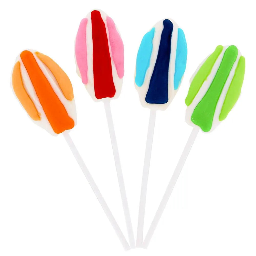 Frosted Surfboard Lollipops: 12-Piece Box