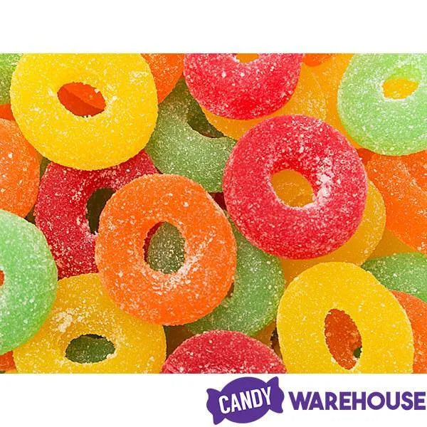 Fruit Rings Jelly Candy: 24-Ounce Tub