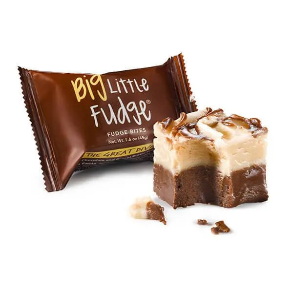 Fudge Bites - Chocolate and Peanut Butter: 12-Piece Display