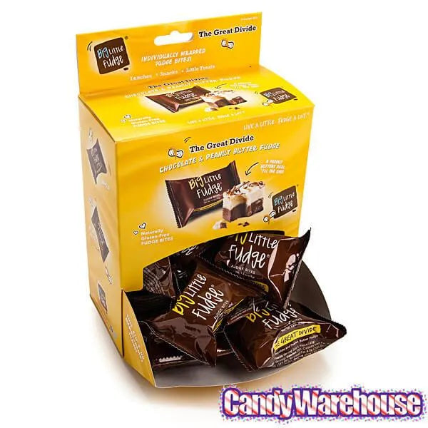 Fudge Bites - Chocolate and Peanut Butter: 12-Piece Display