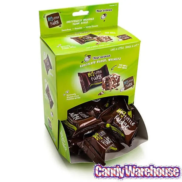 Fudge Bites - Chocolate with Walnuts: 12-Piece Display