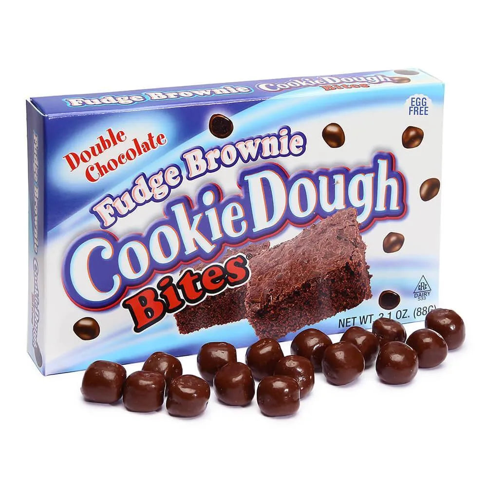 Fudge Brownie Cookie Dough Bites Theater Size Packs: 12-Piece Box