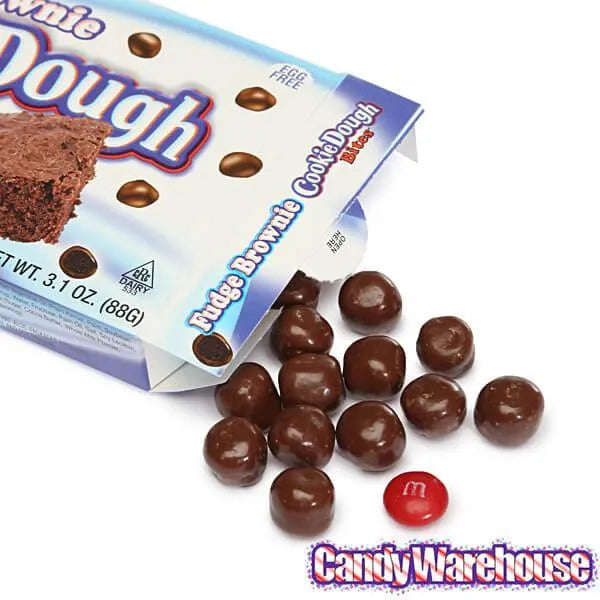 Fudge Brownie Cookie Dough Bites Theater Size Packs: 12-Piece Box