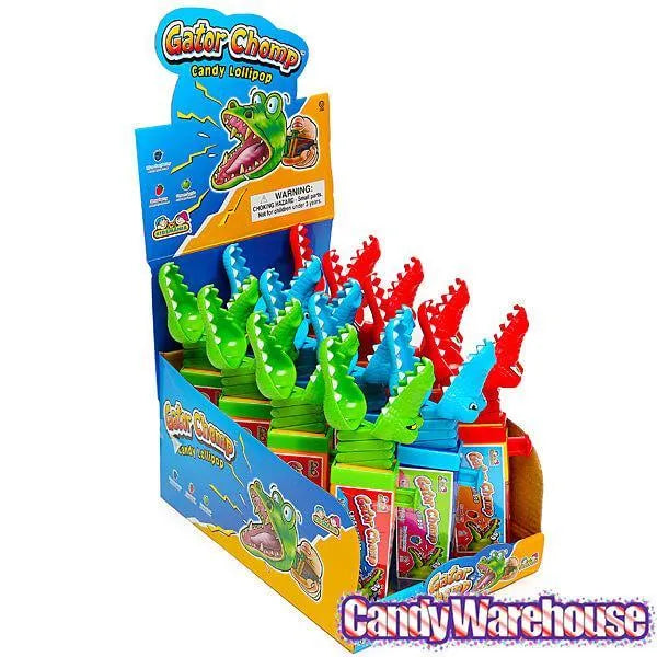 Gator Chomp Lollipops: 12-Piece Box