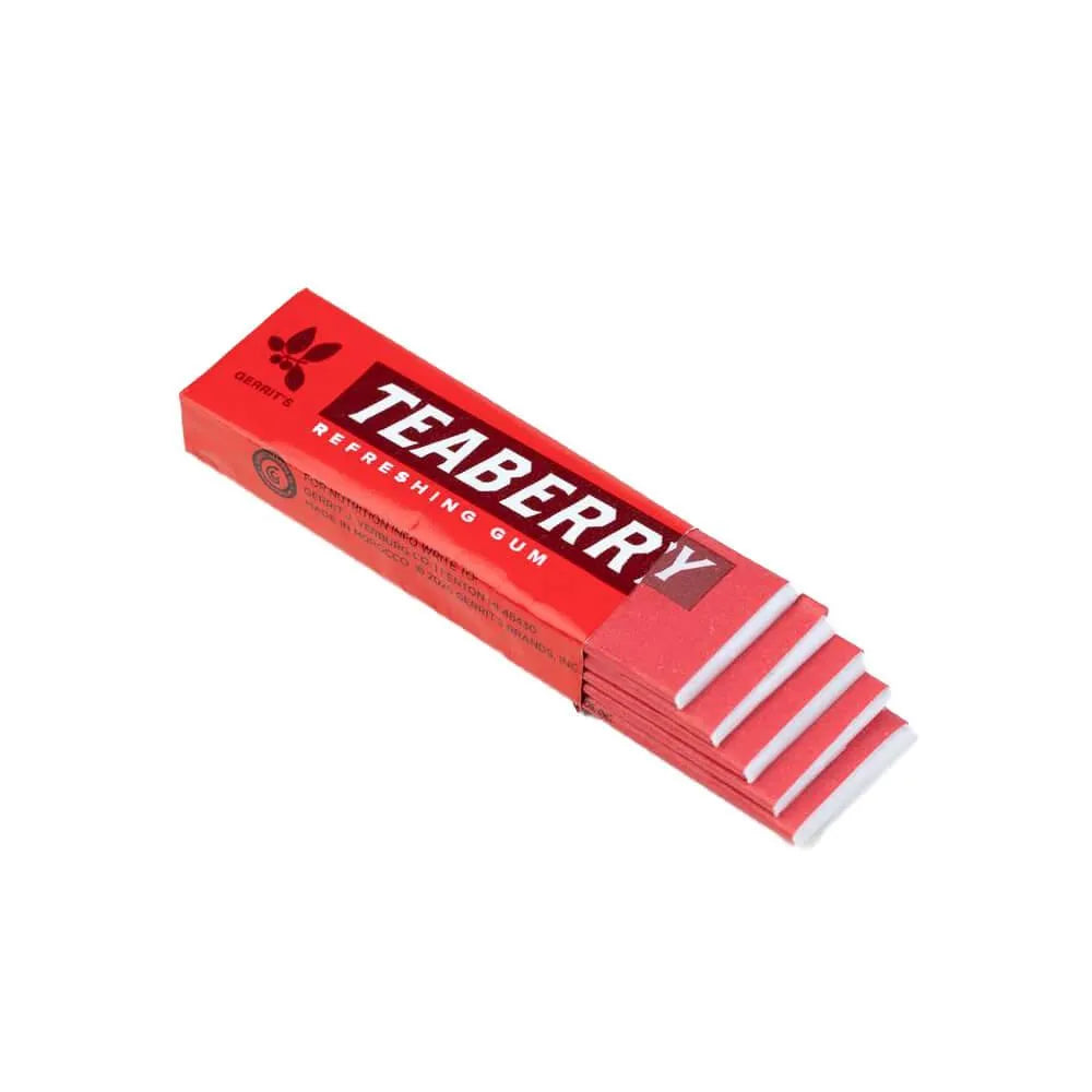 Clark's Teaberry Chewing Gum Packs: 20-Piece Box