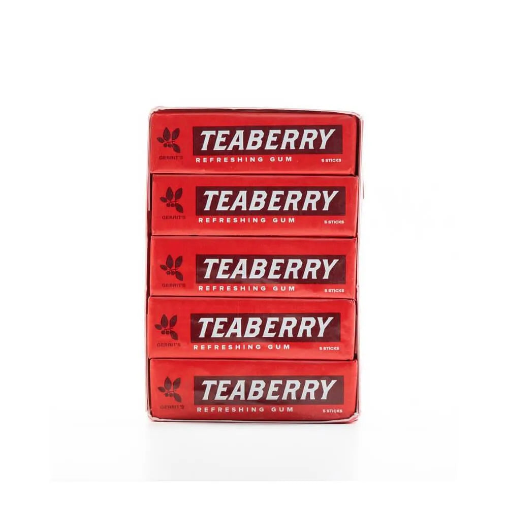 Clark's Teaberry Chewing Gum Packs: 20-Piece Box