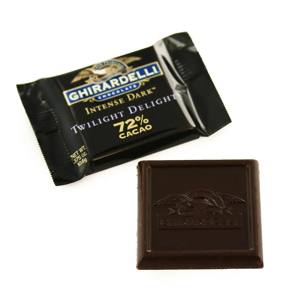 Ghirardelli 72% Cacao Dark Chocolate Squares: 50-Piece Box