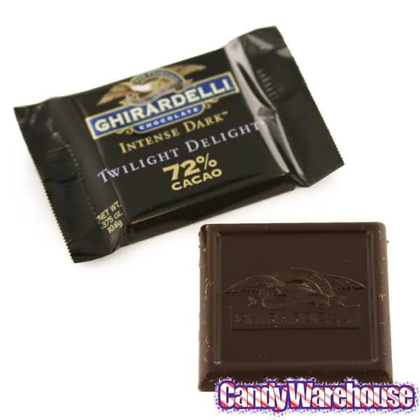 Ghirardelli 72% Cacao Dark Chocolate Squares: 50-Piece Box