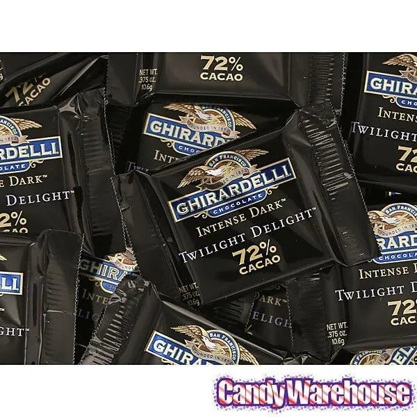 Ghirardelli 72% Cacao Dark Chocolate Squares: 50-Piece Box