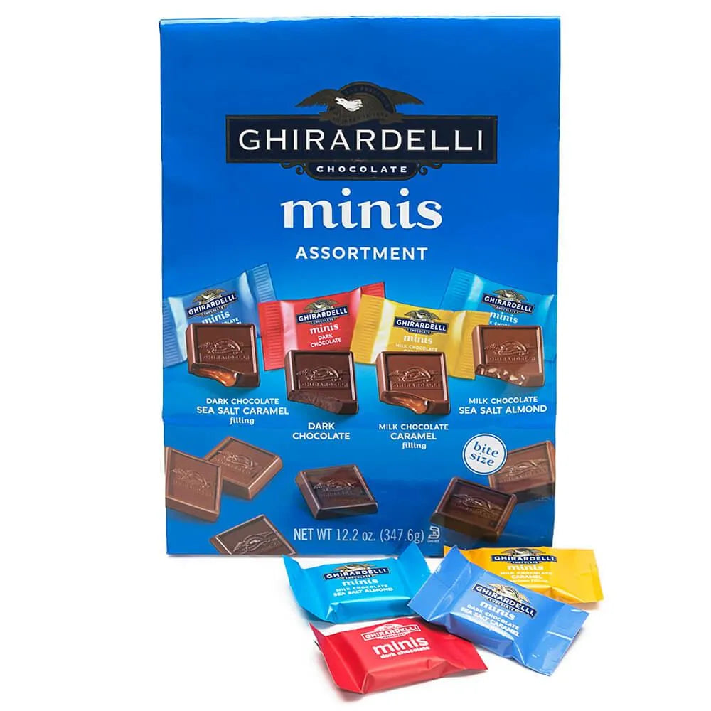 Ghirardelli Assorted Chocolate Mini Squares: 12-Ounce Bag