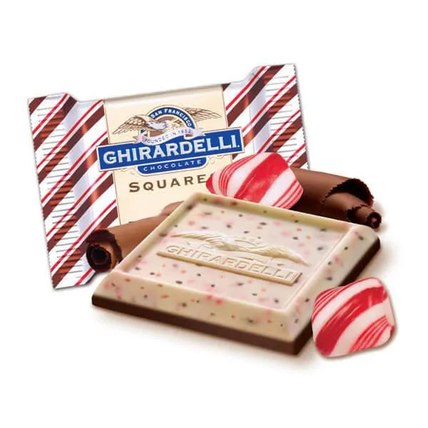 Ghirardelli Dark Chocolate Peppermint Squares: 7-Ounce Bag