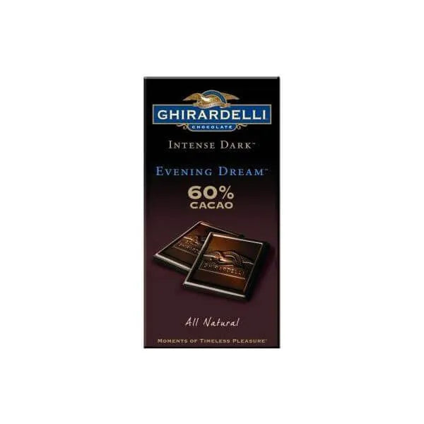 Ghirardelli Intense Dark Chocolate 3.5-Ounce Bars - 60% Evening Dream: 12-Piece Caddy