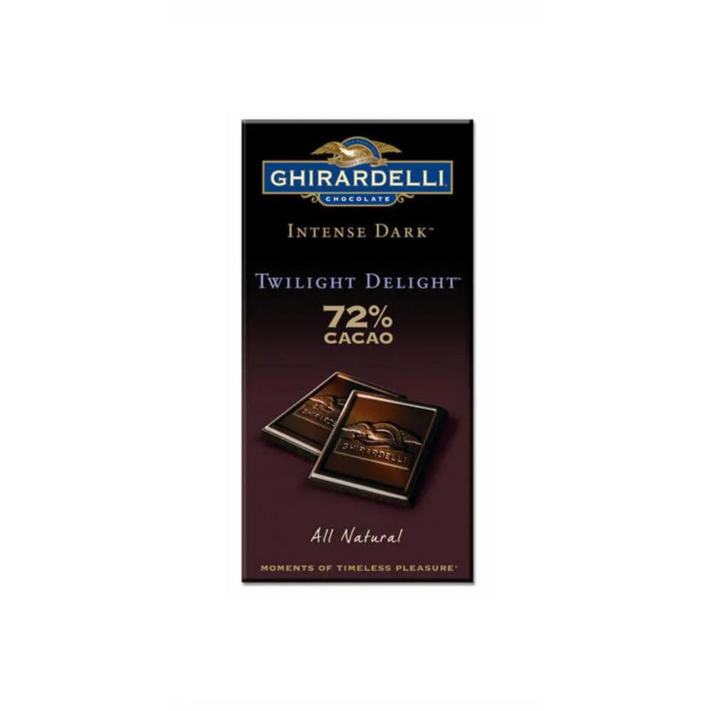 Ghirardelli Intense Dark Chocolate 3.5-Ounce Bars - 72% Twilight Delight: 12-Piece Caddy