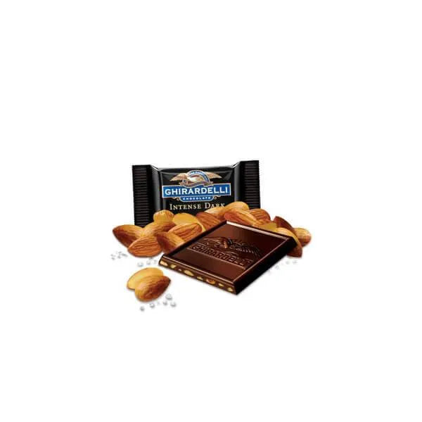 Ghirardelli Intense Dark Chocolate Sea Salt Soiree Squares 4-Ounce Bags: 6-Piece Box