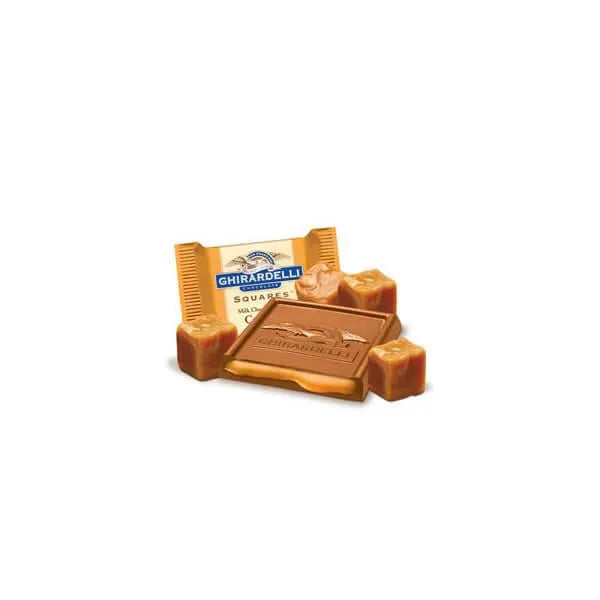 Ghirardelli Milk Chocolate Squares with Caramel Filling 5-Ounce Bags: 6-Piece Box