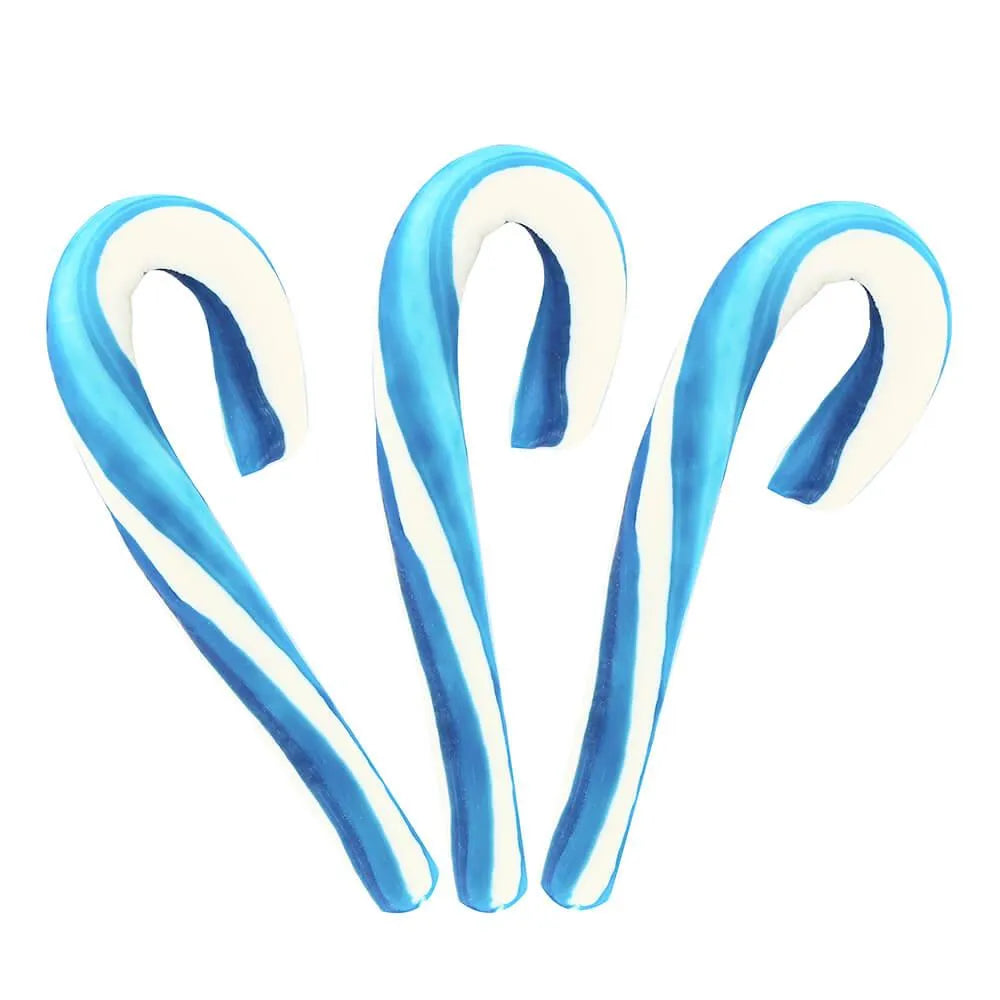 Giant 2-Ounce Blueberry Candy Canes: 12-Piece Box