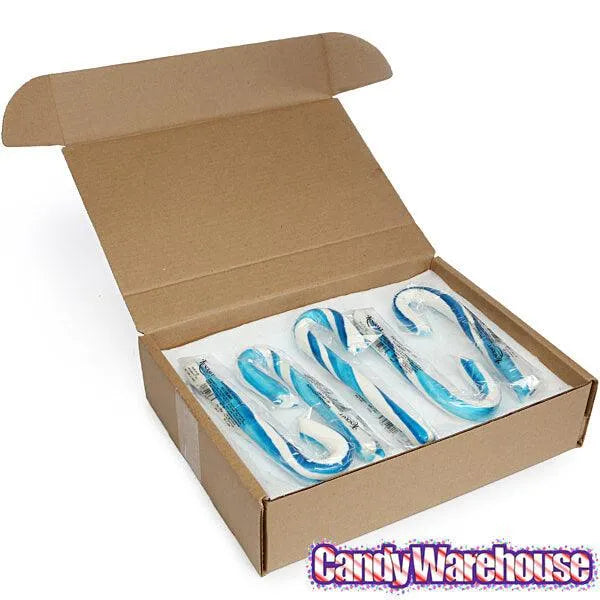 Giant 2-Ounce Blueberry Candy Canes: 12-Piece Box