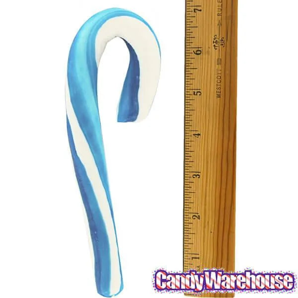 Giant 2-Ounce Blueberry Candy Canes: 12-Piece Box