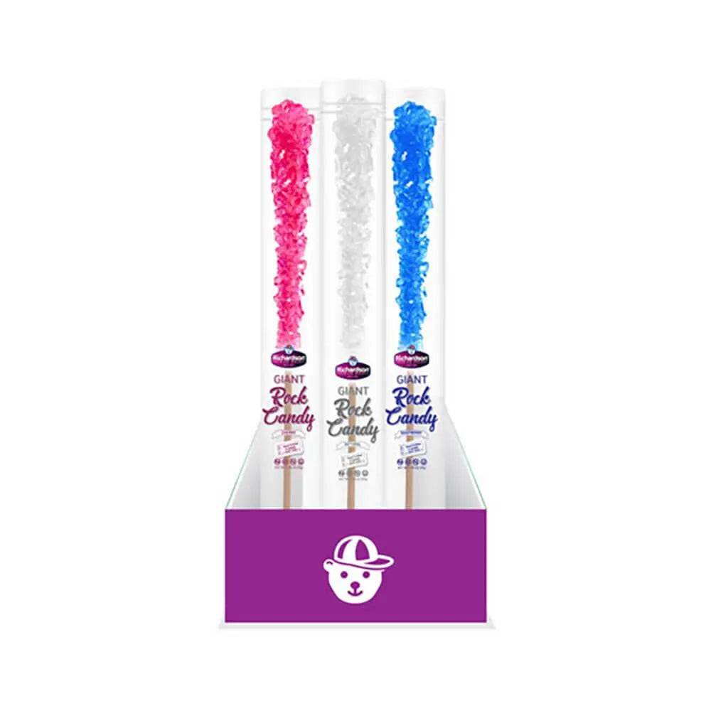 Giant 3-Ounce Rock Candy Stick: 3-Piece Set