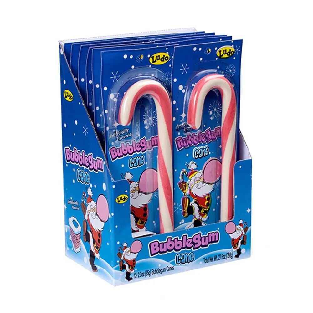 Giant Bubble Gum Candy Canes: 12-Piece Box