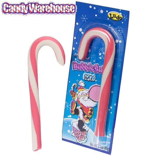 Giant Bubble Gum Candy Canes: 12-Piece Box