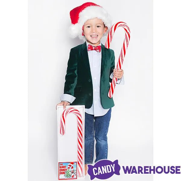 Giant Candy Cane: 1-Pound Peppermint Big Candy Cane