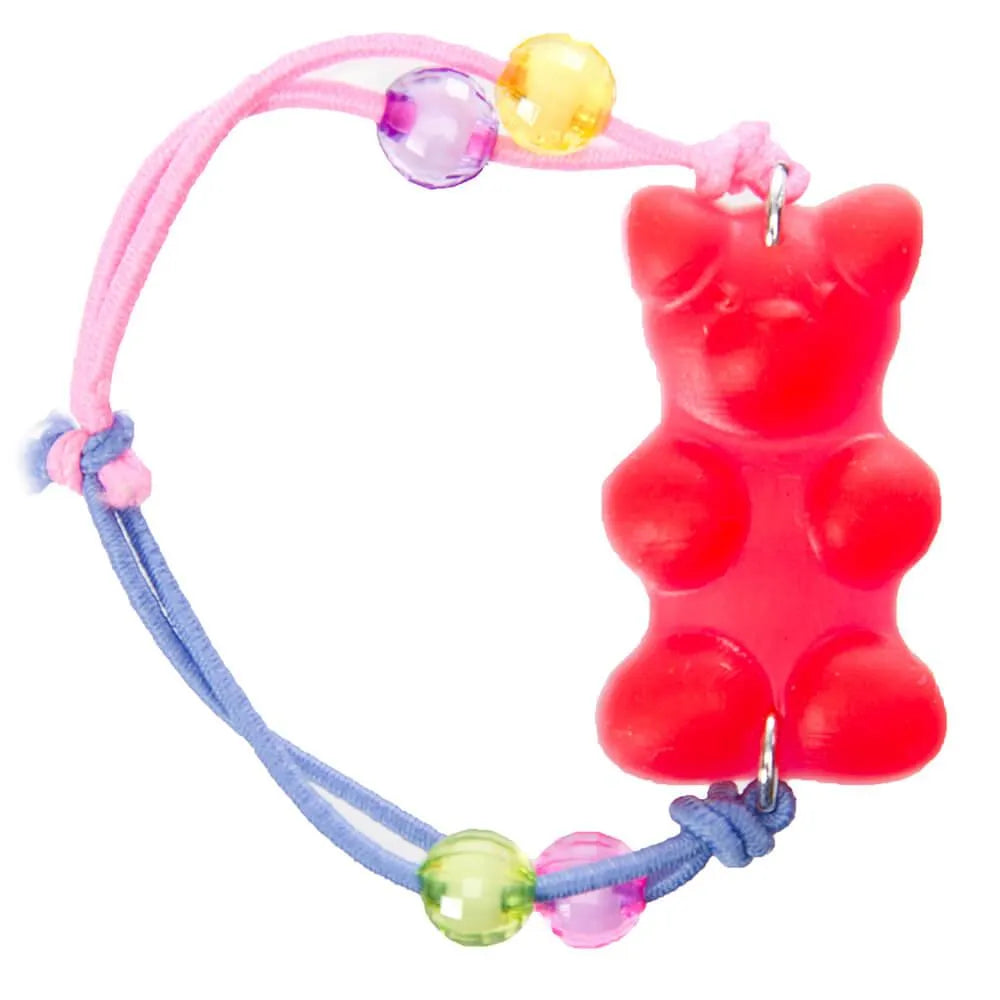 Giant Gummy Bear Elastic Bracelet - Red