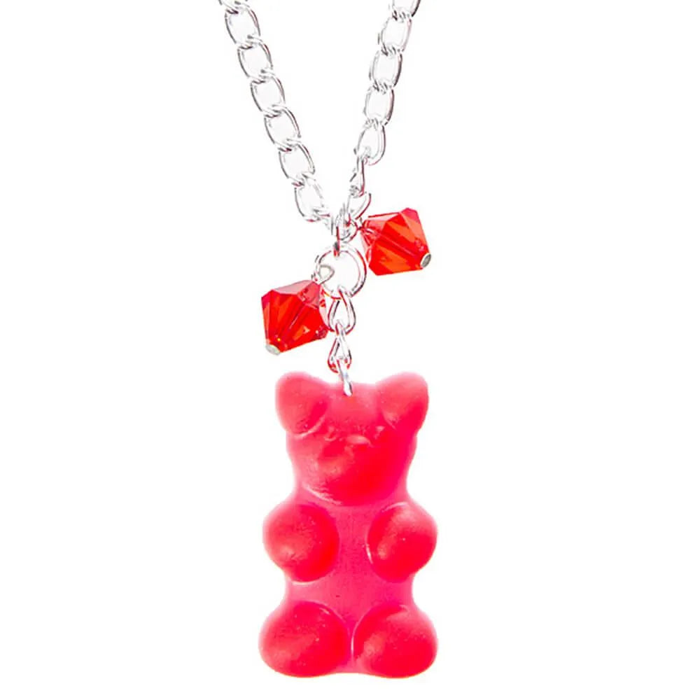 Giant Gummy Bear Necklace - Red