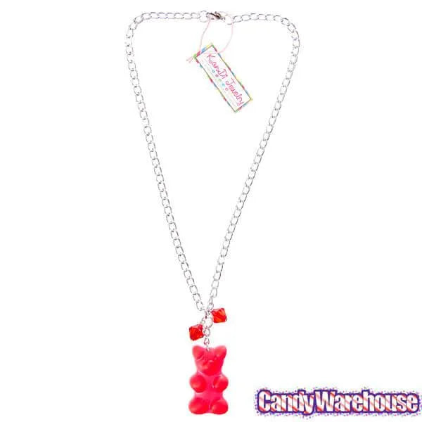 Giant Gummy Bear Necklace - Red