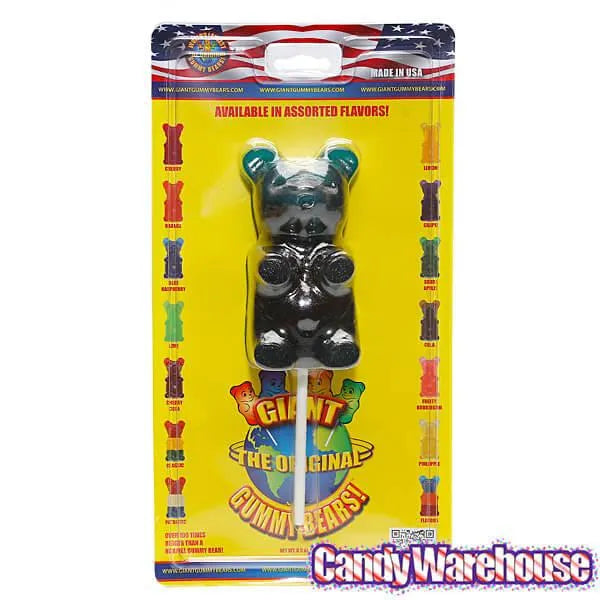 Giant Gummy Bear on a Stick - Blue Raspberry