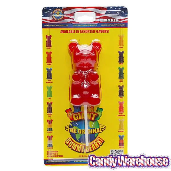 Giant Gummy Bear on a Stick - Cherry Cola