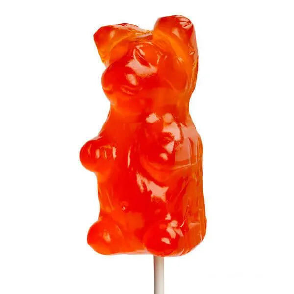 Giant Gummy Bear on a Stick - Orange