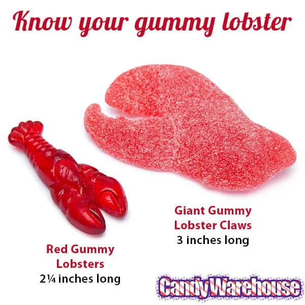 Giant Gummy Lobster Claws: 3KG Bag