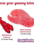 Giant Gummy Lobster Claws: 3KG Bag