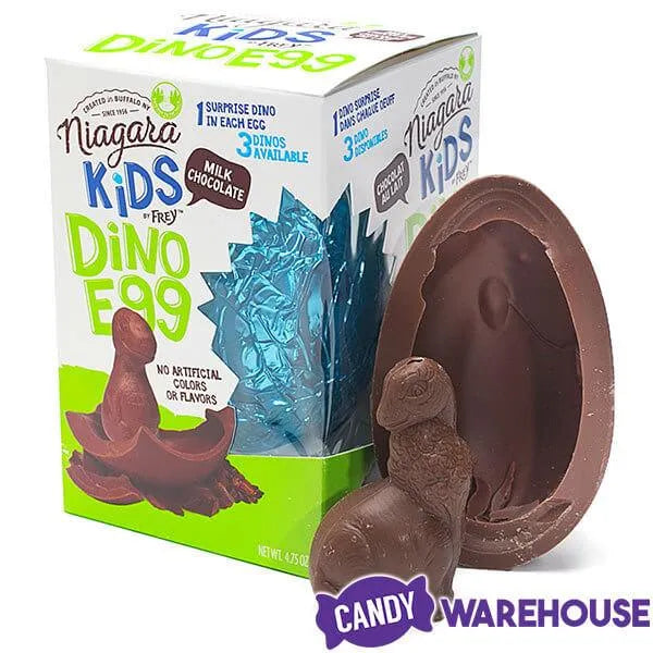 Giant Milk Chocolate Dinosaur Egg with Baby Dino Gift Box