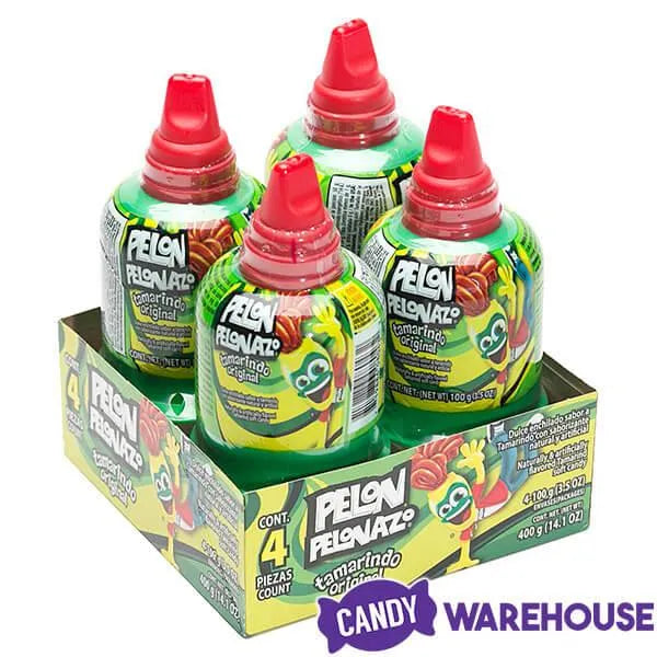 Giant Pelon Pelonazo Tamarind Candy Dispensers: 4-Piece Display