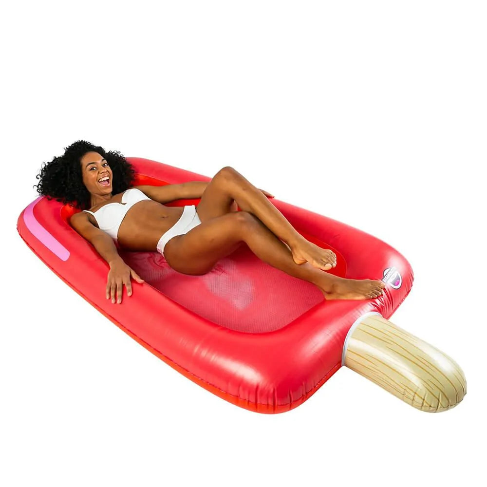 Giant Red Ice Pop Mesh Pool Float