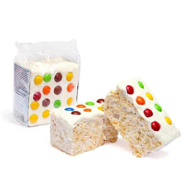 Giant Rice Crispy Treats - Chocolate Candy Buttons: 6-Piece Box