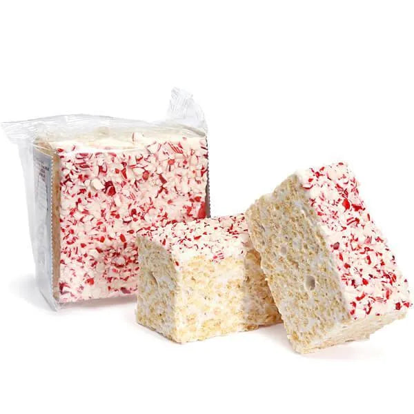 Giant Rice Crispy Treats - Christmas Peppermint Twist: 6-Piece Box