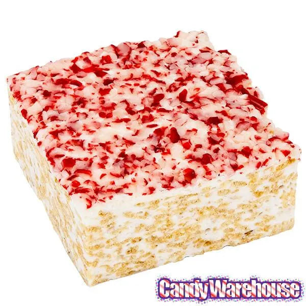 Giant Rice Crispy Treats - Christmas Peppermint Twist: 6-Piece Box