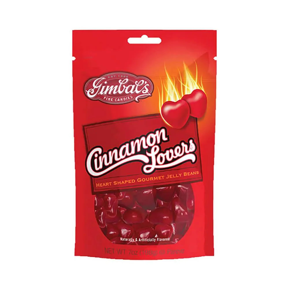 Gimbal's Cinnamon Lovers Candy Hearts: 7-Ounce Bag