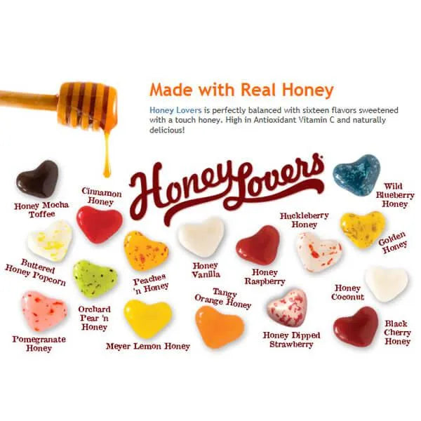 Gimbal's Honey Lovers Candy Hearts: 5LB Bag