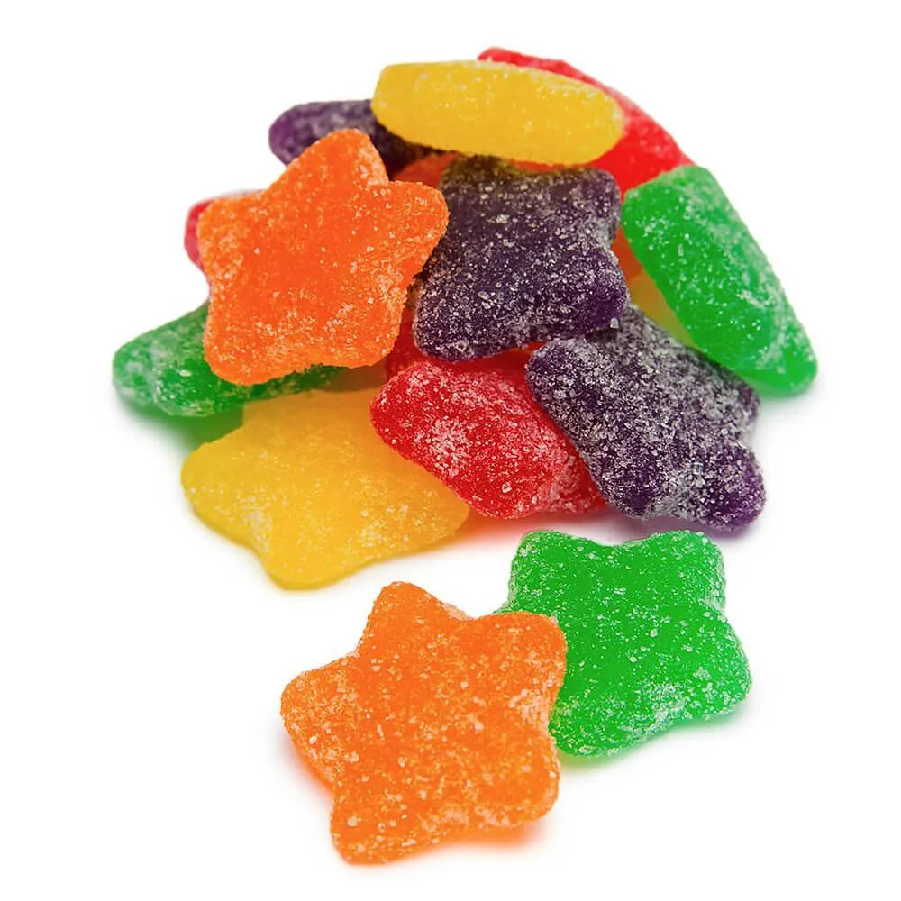 Gimbal's Super Sour Jelly Stars Candy: 5LB Bag