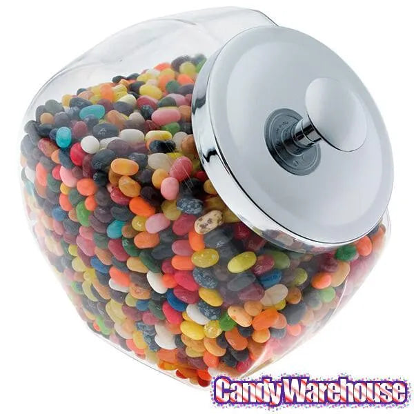 Glass 1-Gallon Penny Candy Jar with Chrome Lid