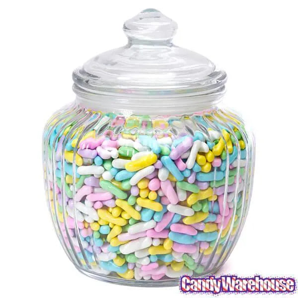 Glass Optic 40-Ounce Candy Jar with Glass Lid